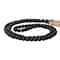 Hello Honey® 6ft. Black Wood Bead Garland with Jute Tassels
